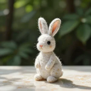 Hand-Felted Celestial Woodland Hare